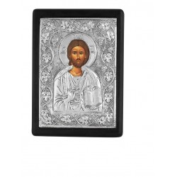 Επάργυρη Εικόνα Χριστός Ευλογών Αν. Βιβλίο