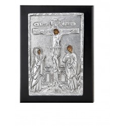 Επάργυρη Εικόνα Χριστός Σταύρωσις