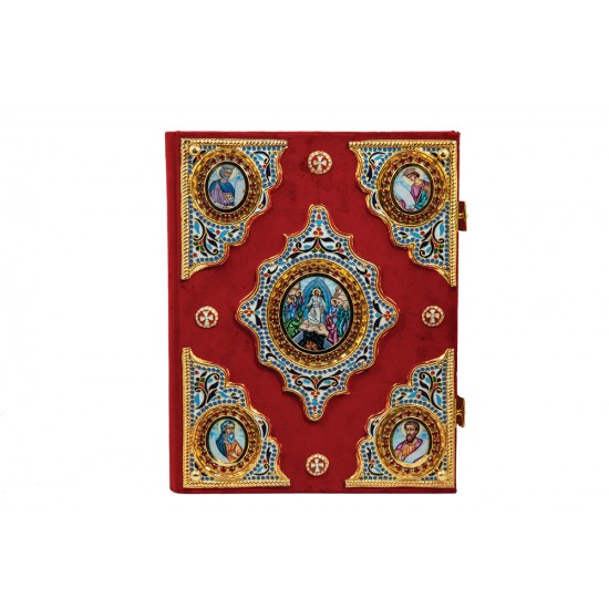 Ευαγγέλιο Σμάλτο Α' Κομματιαστό Βελούδο