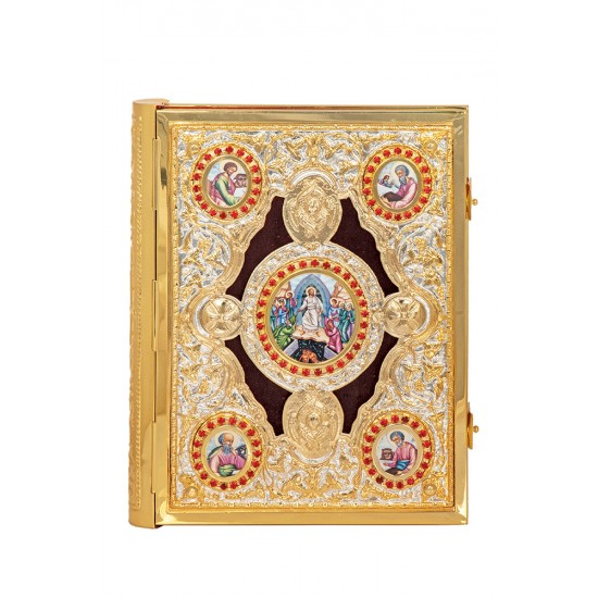 Ευαγγέλιο Μπακλαβωτό Εικόνες Βελούδο 