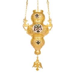 Κανδήλα Κερκυραϊκή Σμάλτ. Δικέφαλοι Νο 4