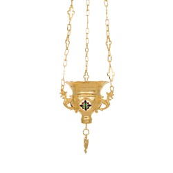 Κανδήλα Βυζαντινή Σκαλιστή Σμαλτάκια Νο1