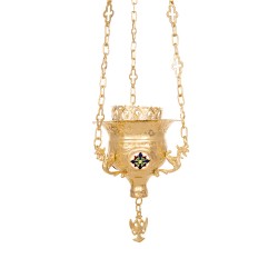 Κανδήλα Βυζαντινή Σκαλιστή Σμαλτάκια Νο2