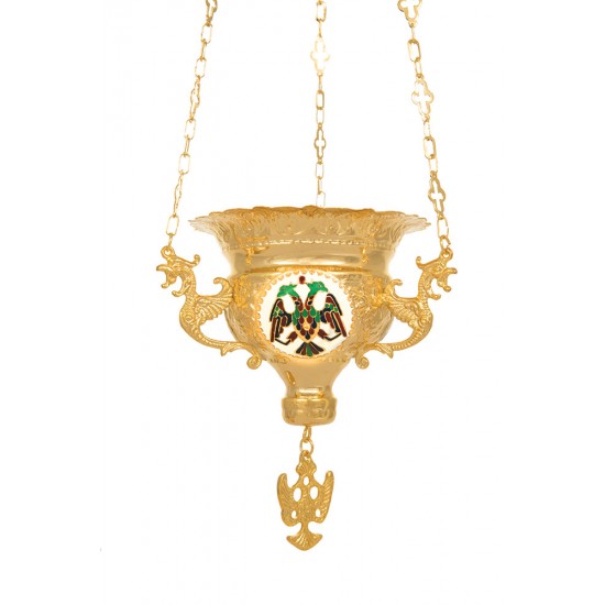 Κανδήλα Βυζαντινή Σκαλιστή Σμαλτάκια Νο4