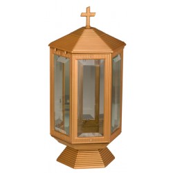 ΚΑΝΤΗΛΙ ΚΡΥΣΤΑΛΛΙΝΟ ΕΞΑΠΛΕΥΡΟ ΜΠΡΟΝΖΕ