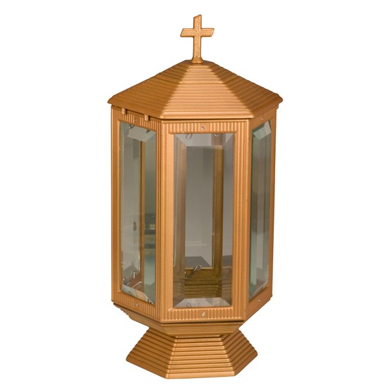 ΚΑΝΤΗΛΙ ΚΡΥΣΤΑΛΛΙΝΟ ΕΞΑΠΛΕΥΡΟ ΜΠΡΟΝΖΕ