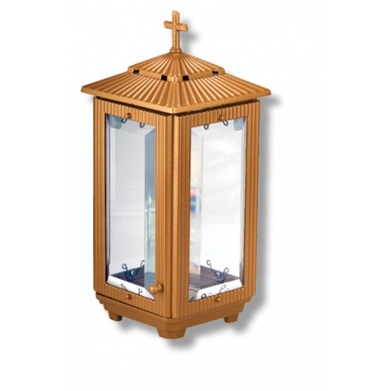 ΚΑΝΤΗΛΙ ΤΕΤΡΑΠΛΕΥΡΟ ΚΡΥΣΤΑΛΛΟ VILIS ΜΠΡΟΝΖΕ