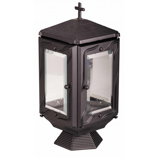 ΚΑΝΤΗΛΙ ΚΡΥΣΤΑΛΛΟ ΤΕΤΡΑΠΛΕΥΡΟ ΜΑΥΡΟ ΜΑΤ