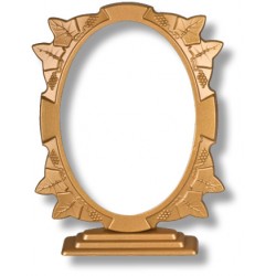 ΚΟΡΝΙΖΑ ΟΒΑΛ ΜΕ ΒΑΣΗ ΑΜΠΕΛΟΣ 13*18 ΑΛΟΥΜΙΝΙΟ ΜΠΡΟΝΖΕ