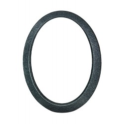 ΚΟΡΝΙΖΑ ΟΒΑΛ ΧΩΡΙΣ ΒΑΣΗ 13*18 ΛΕΙΑ ΜΑΥΡΟ-ΑΣΗΜΙ