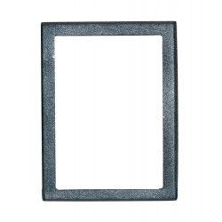 ΚΟΡΝΙΖΑ ΤΕΤΡΑΓΩΝΗ ΧΩΡΙΣ ΒΑΣΗ 13*18 ΑΛΟΥΜΙΝΙΟ ΜΑΥΡΟ-ΑΣΗΜΙ