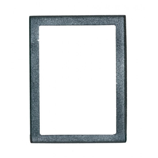 ΚΟΡΝΙΖΑ ΤΕΤΡΑΓΩΝΗ ΧΩΡΙΣ ΒΑΣΗ 13*18 ΑΛΟΥΜΙΝΙΟ ΜΑΥΡΟ-ΑΣΗΜΙ