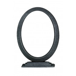 ΚΟΡΝΙΖΑ Ν. ΤΥΠΟΥ 13*18 ΟΒΑΛ ΒΑΣΗ ΜΑΥΡΟ ΑΣΗΜΙ