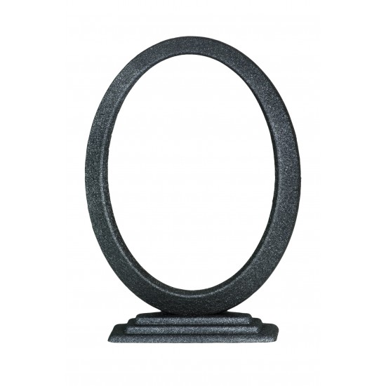 ΚΟΡΝΙΖΑ Ν. ΤΥΠΟΥ 13*18 ΟΒΑΛ ΒΑΣΗ ΜΑΥΡΟ ΑΣΗΜΙ