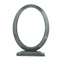 ΚΟΡΝΙΖΑ ΝΕΟΥ ΤΥΠΟΥ 13*18 ΟΒΑΛ ΜΕ ΒΑΣΗ ΑΛΟΥΜΙΝΙΟ ΑΝΘΡΑΚΙ