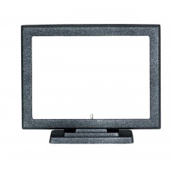 ΚΟΡΝΙΖΑ 13*18 ΤΕΤΡΑΓΩΝΗ ΛΕΙΑ ΜΕ ΒΑΣΗ ΚΟΝΤΡΑ ΜΑΥΡΟ ΑΣΗΜΙ