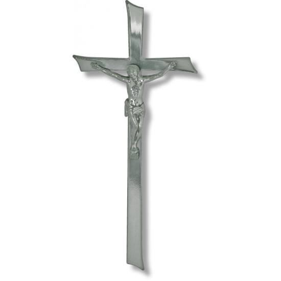 ΣΤΑΥΡΟΣ ΜΝΗΜΕΙΟΥ ΑΛΟΥΜΙΝΙΟΥ ΣΕ ΧΡΩΜΙΟ ΜΕ ΣΩΜΑ