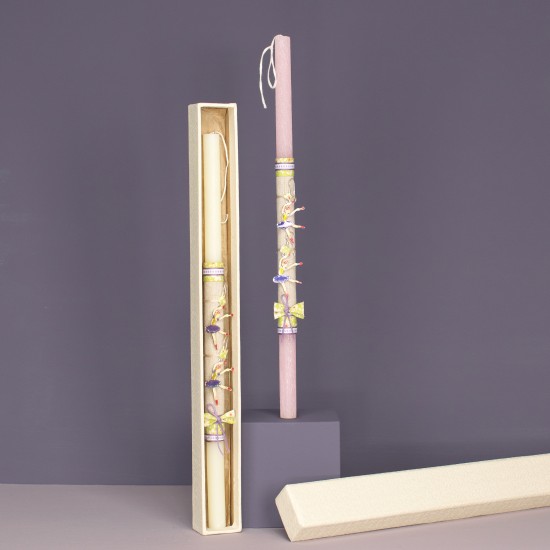 Πασχαλινή Λαμπάδα Μίνι Στρογγυλ΄ή Σκουλαρίκια Μπαλαρίνα Σμάλτο 