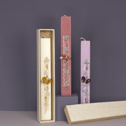 Πασχαλινή Λαμπάδα Πλακέ Καρφίτσα Πεταλούδα Πέτρες