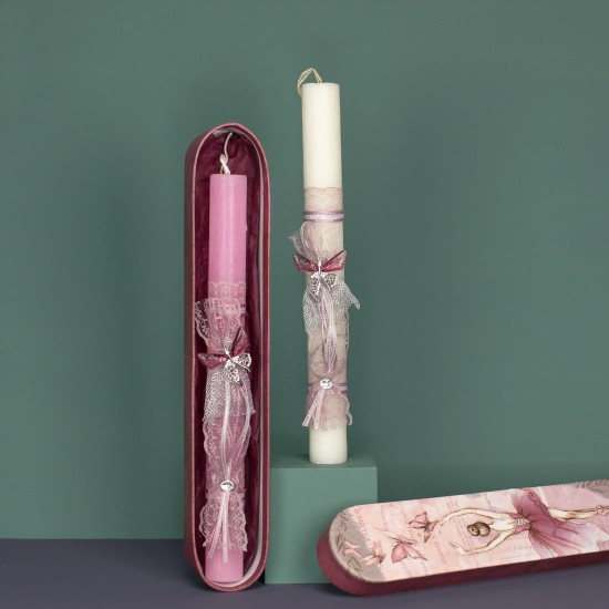 Πασχαλινή Λαμπάδα Πλακέ Καρφίτσα Πεταλούδα