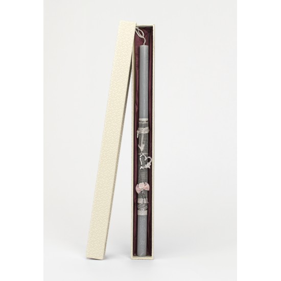 Πασχαλινή Στρογγυλή Λαμπάδα Μίνι Κρεμαστό Καρδιά