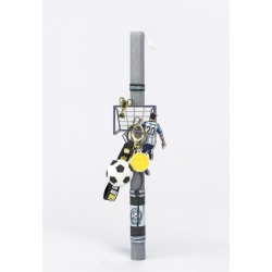 Πασχαλινή Στρογγυλή Λαμπάδα Μπρελόκ Μπάλα Ποδοσφαίρου