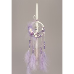 Πασχαλινή Στρογγυλή Λαμπάδα Ονειροπαγίδα Γοργόνα