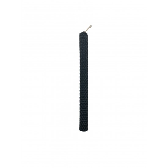 Λαμπάδα Αστόλιστη Κυλινδρική Κηρύθρα Μαύρη